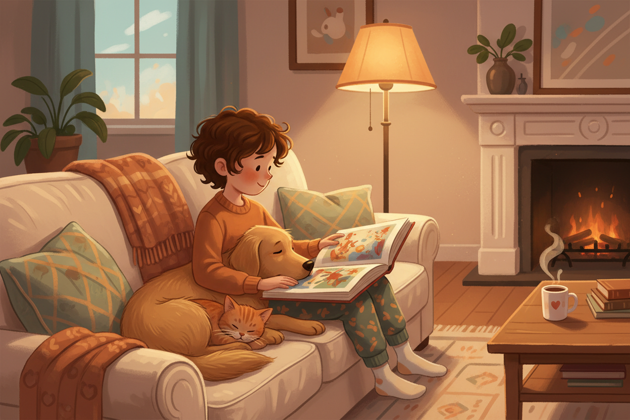 Votre enfant héros avec son chien ou son chat : le livre personnalisé avec animal
