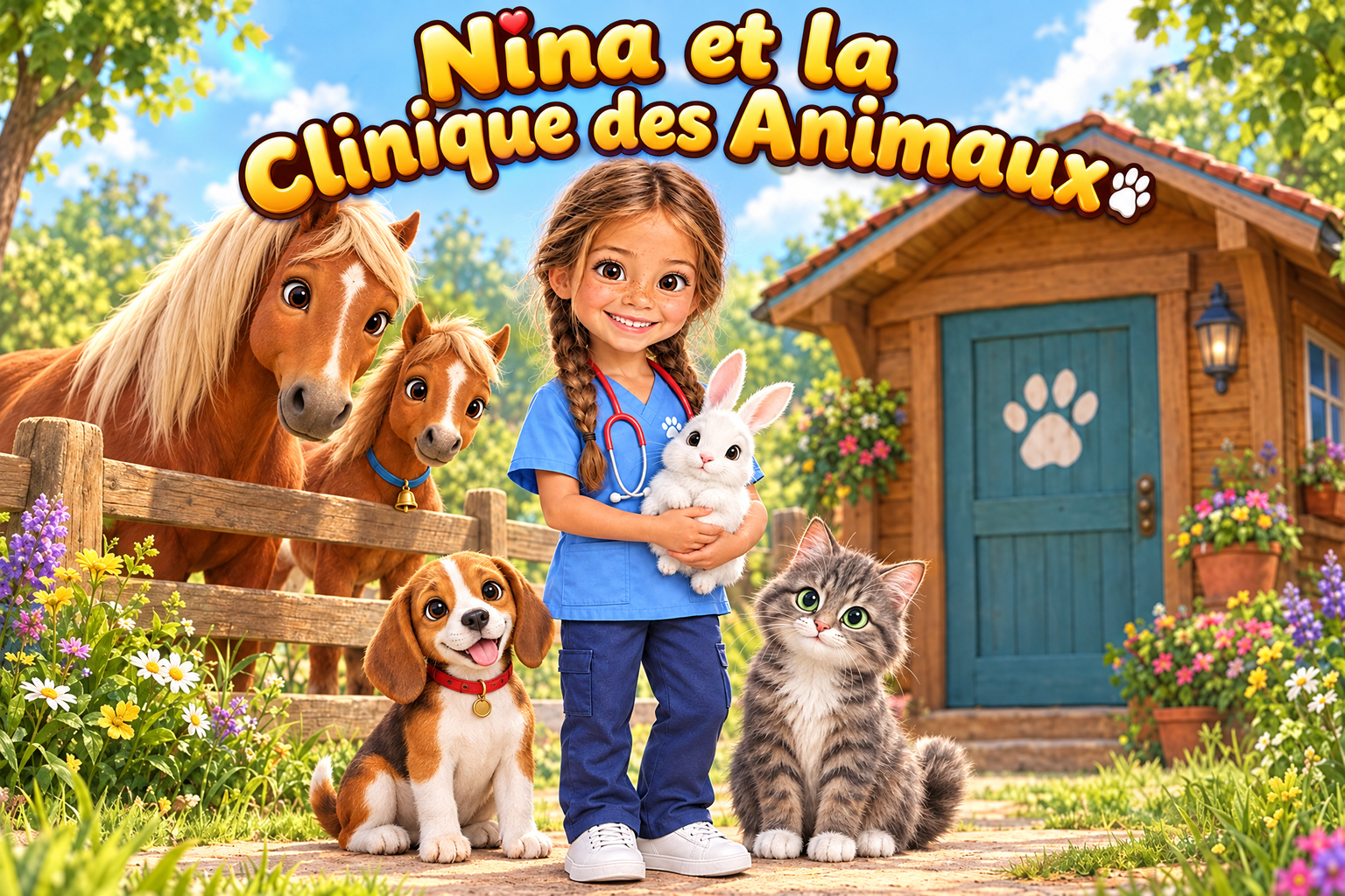 Couverture du livre personnalisé « La Clinique des Animaux »