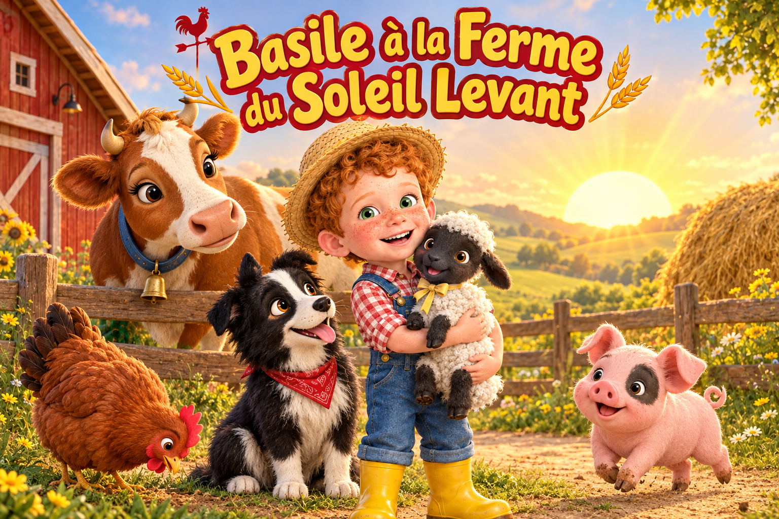 Couverture du livre personnalisé « Une Journée à la Ferme »
