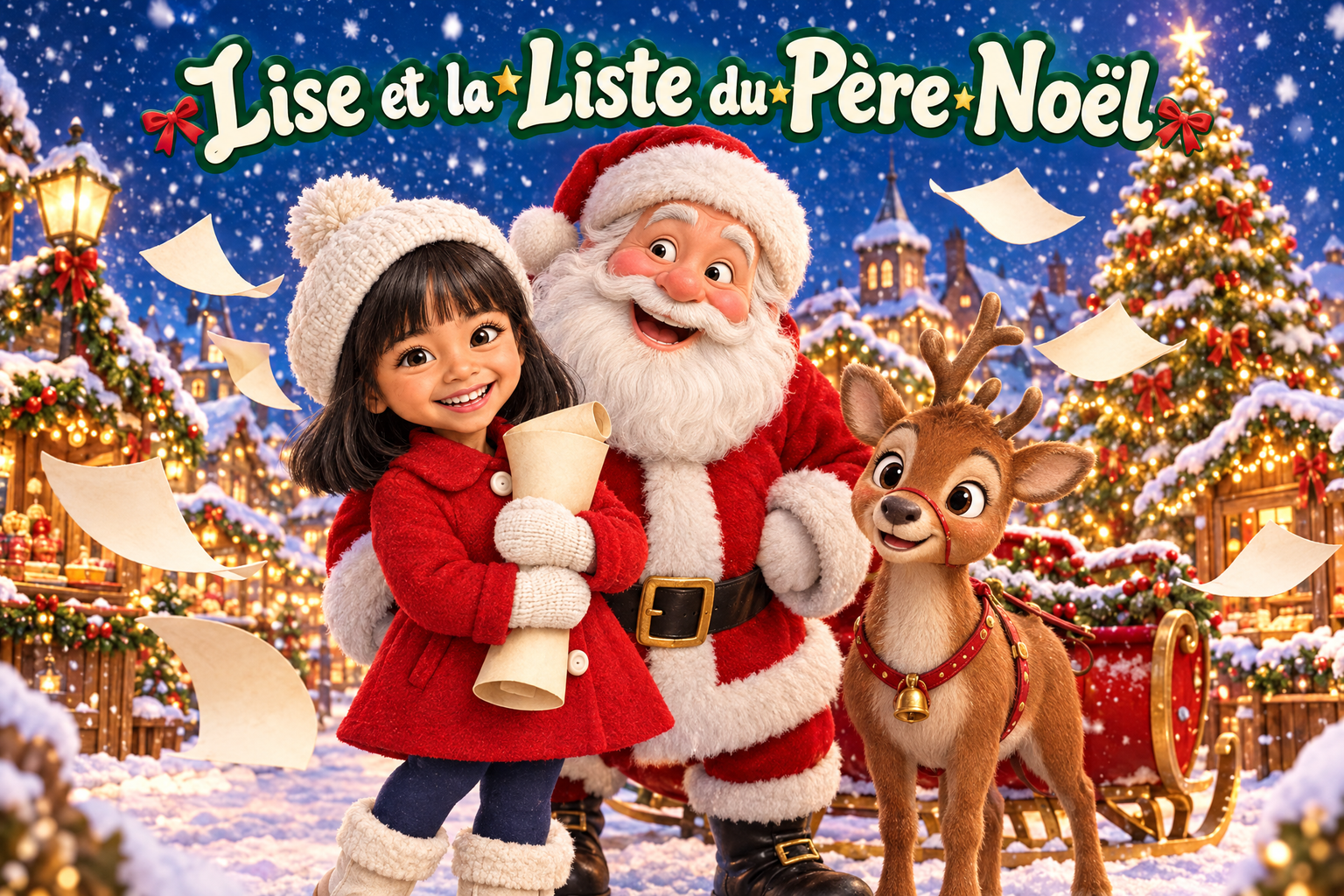 Couverture du livre personnalisé « La Liste du Père Noël »