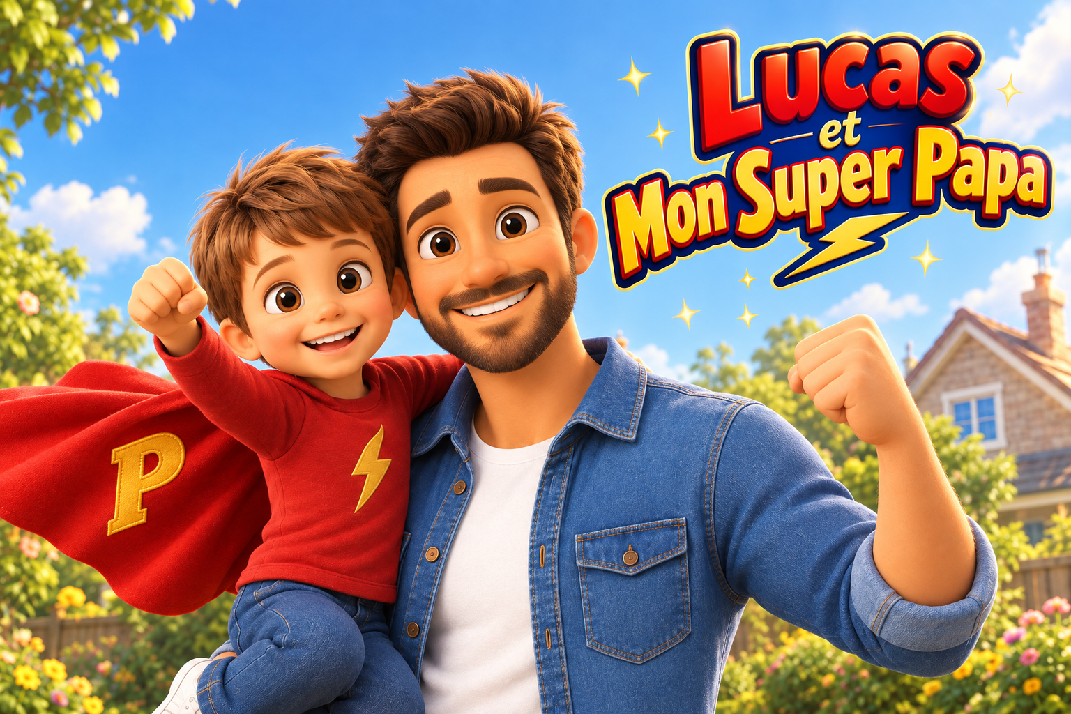 Couverture du livre personnalisé « Mon Super Papa »