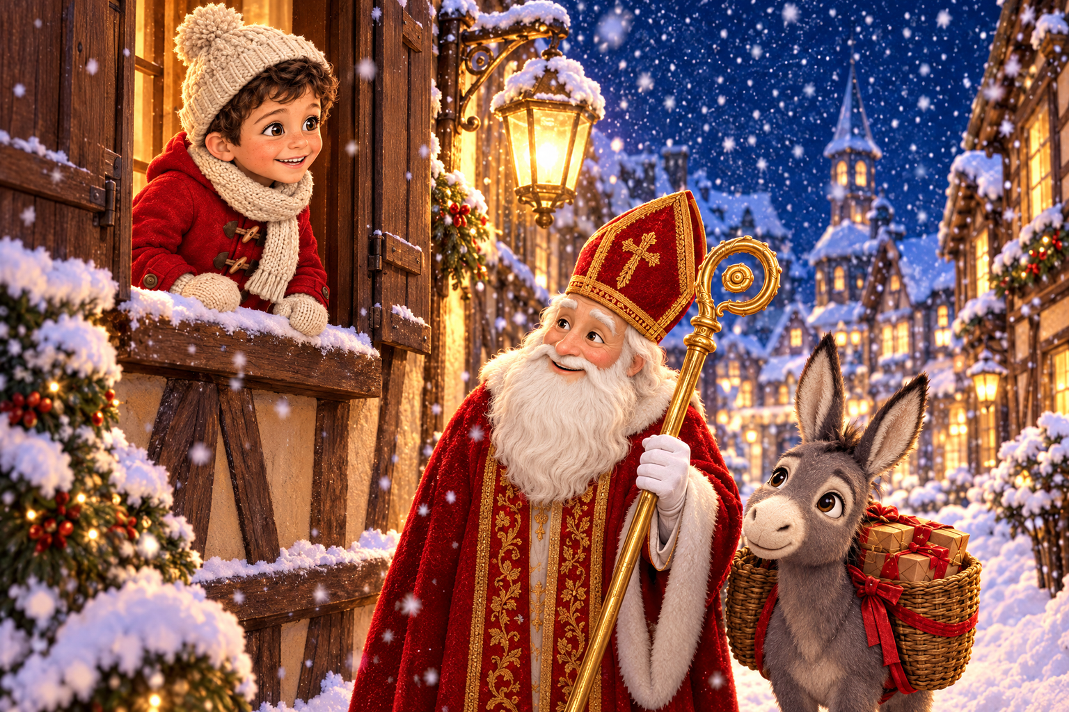 L'histoire de Saint-Nicolas racontée aux enfants : la version douce à lire à voix haute dès 3 ans
