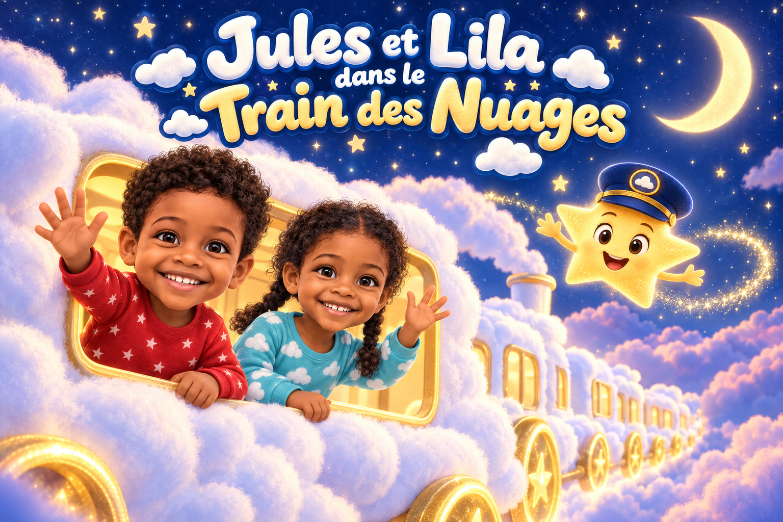 Couverture du livre personnalisé « Le Train des Nuages »