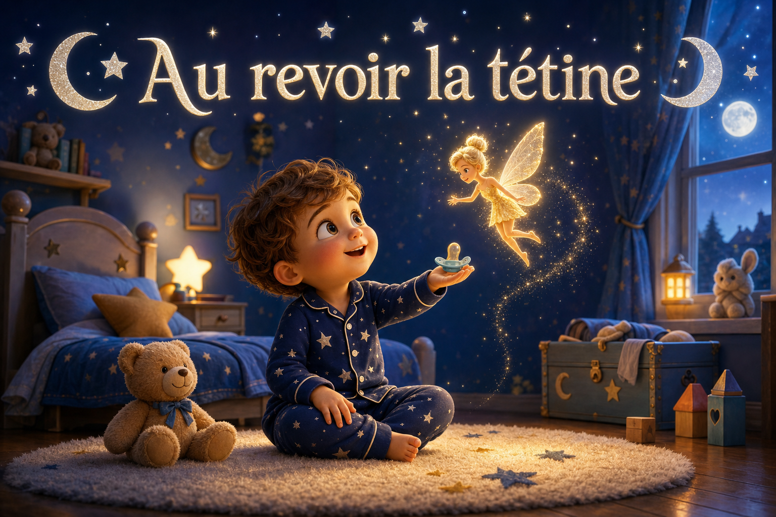 Couverture du livre personnalisé « Au revoir la tétine »