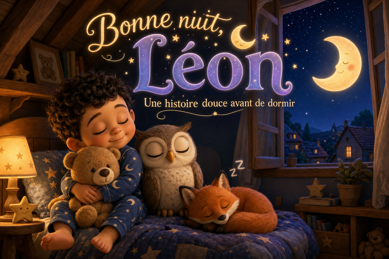 Couverture du livre personnalisé « Bonne nuit »