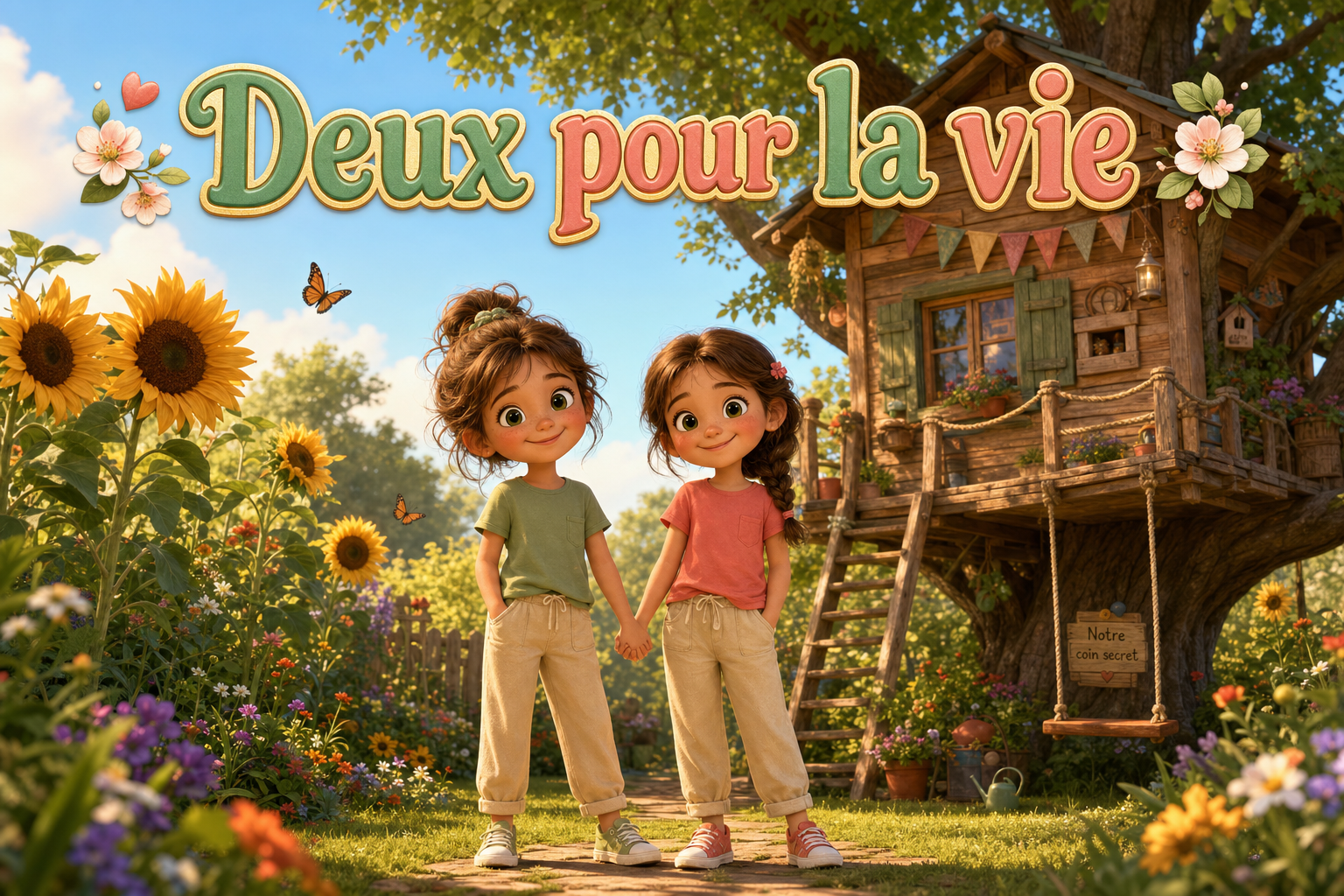 Couverture du livre personnalisé « Deux pour la vie »
