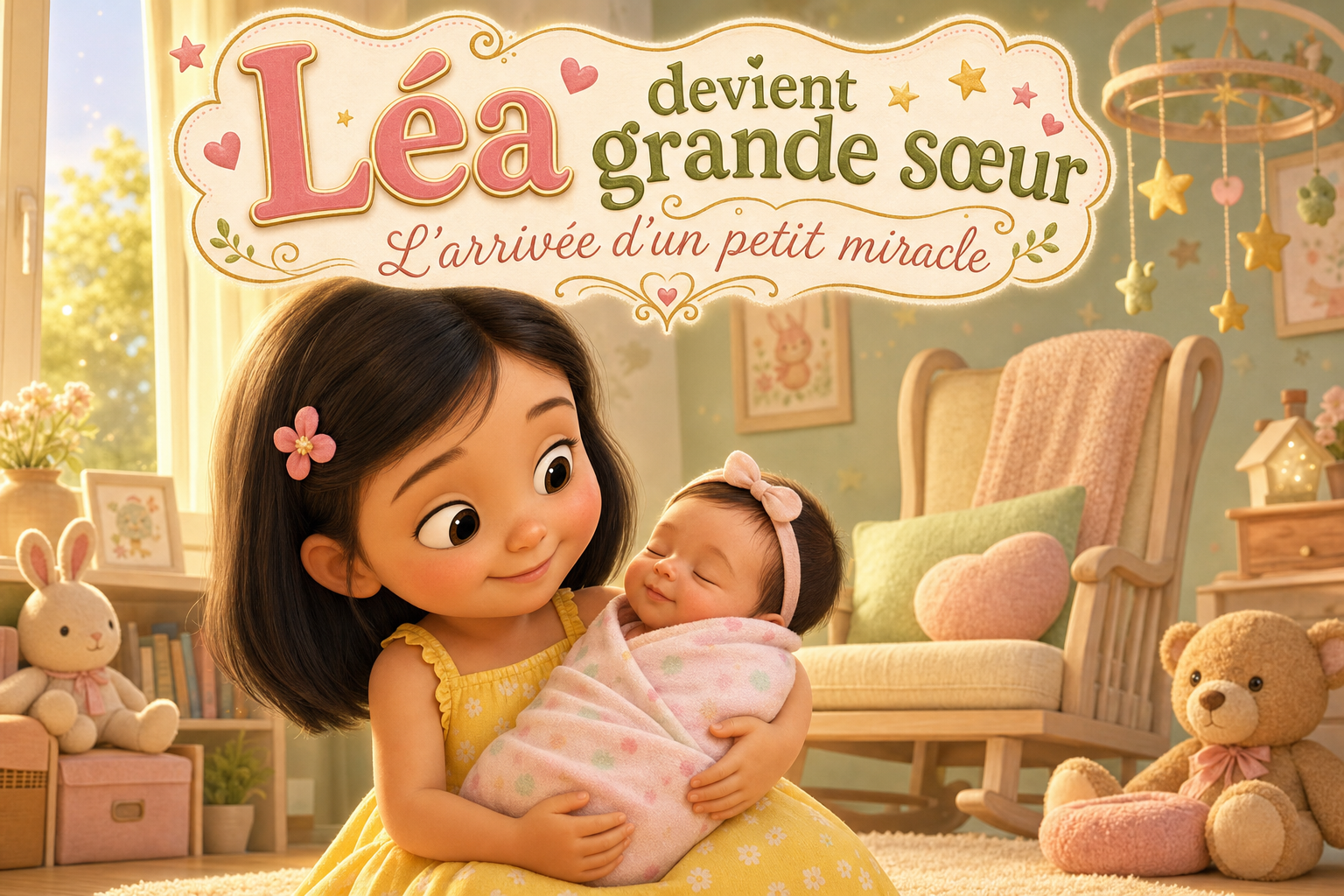 Couverture du livre personnalisé « Devenir Grande Sœur »