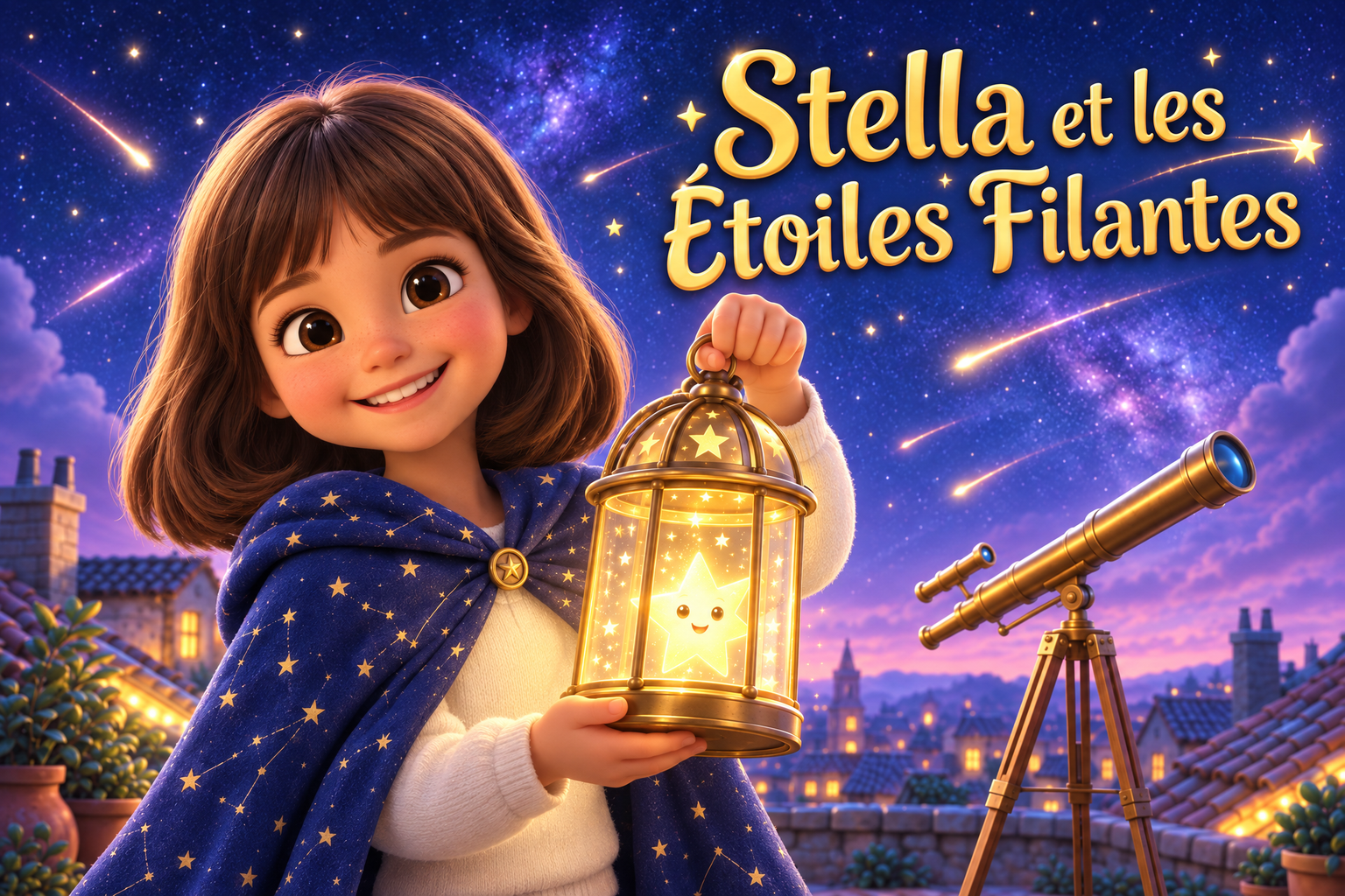 Couverture du livre personnalisé « Les Étoiles Filantes »