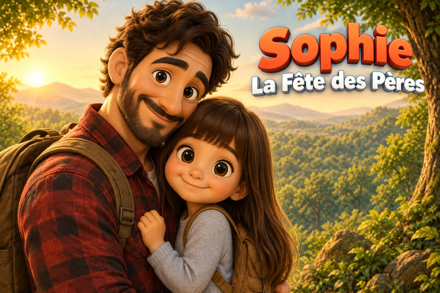Couverture du livre personnalisé « La Fête des Pères »