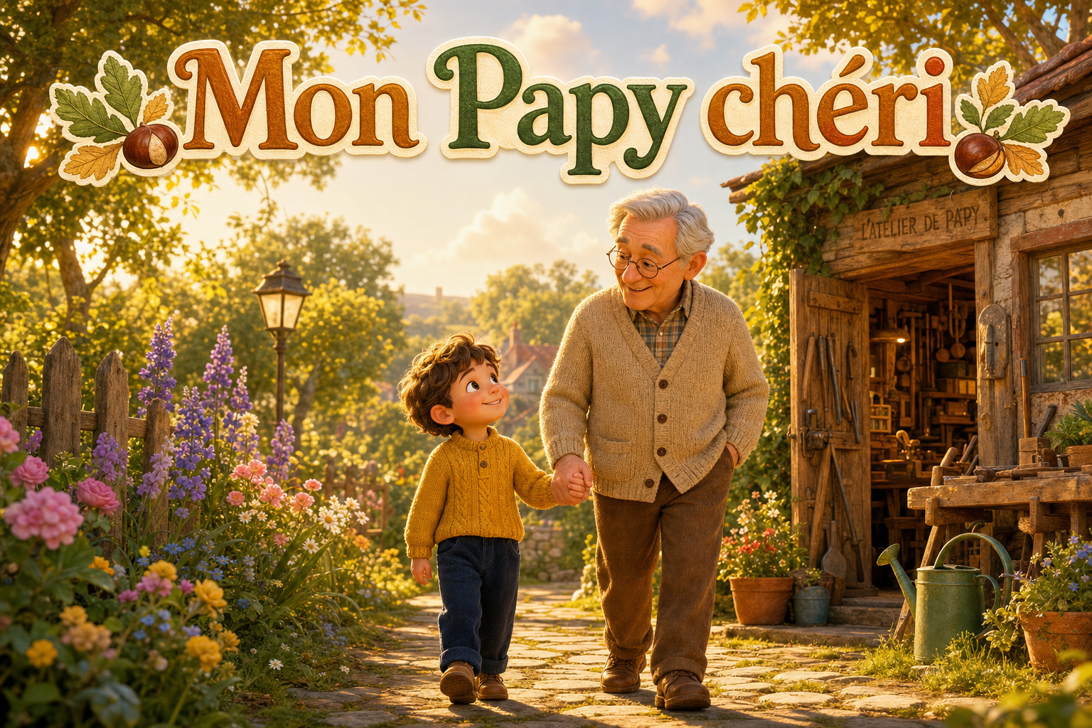 Couverture du livre personnalisé « Mon Papy chéri »