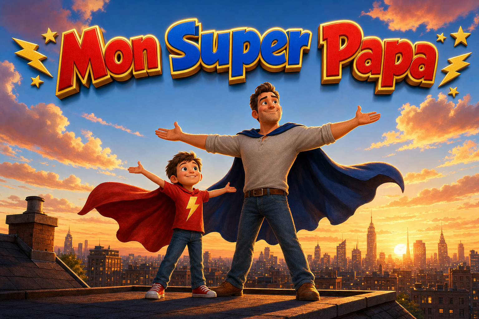 Couverture du livre personnalisé « Mon Super Papa »