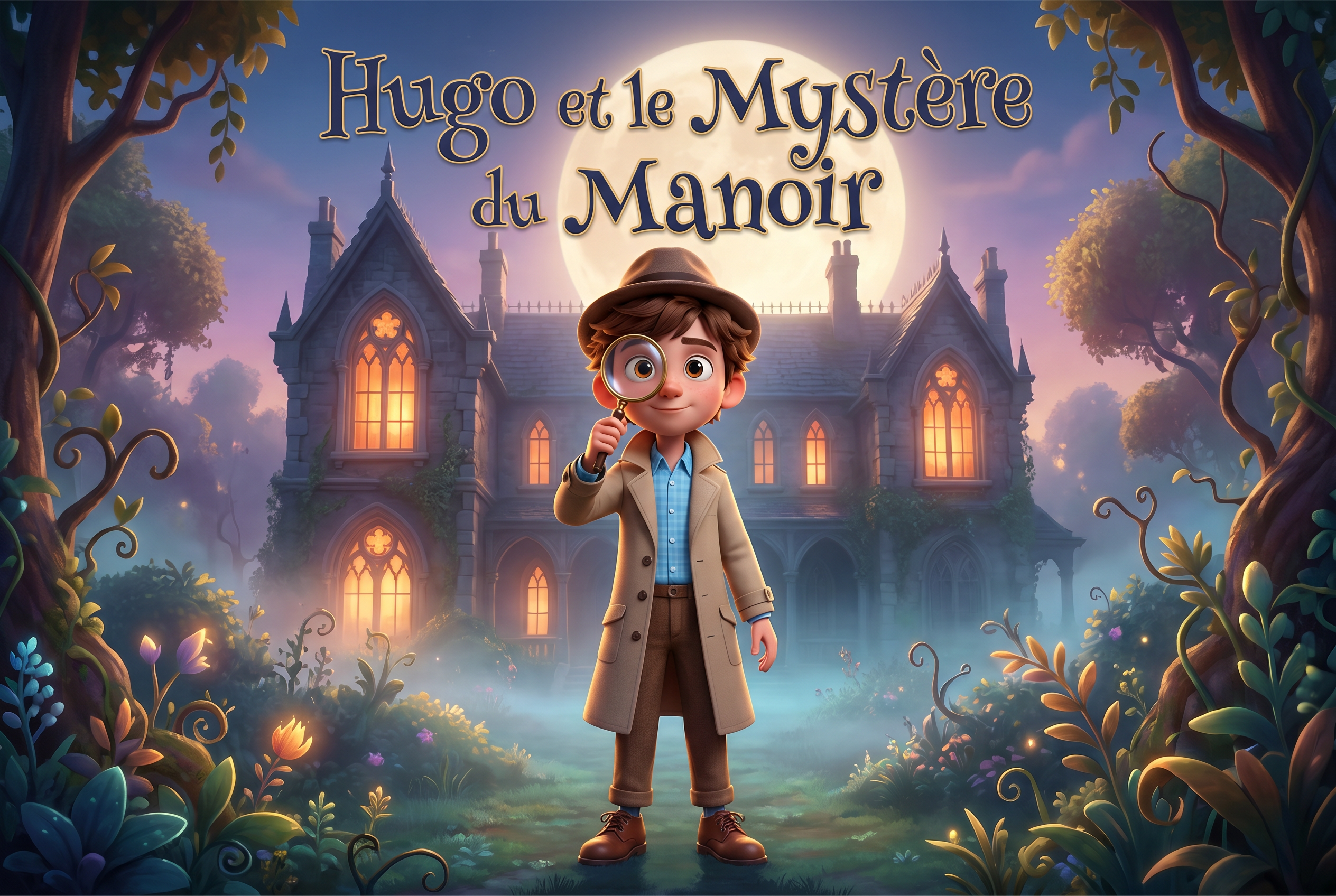 Couverture du livre personnalisé « Le Mystère du Manoir »