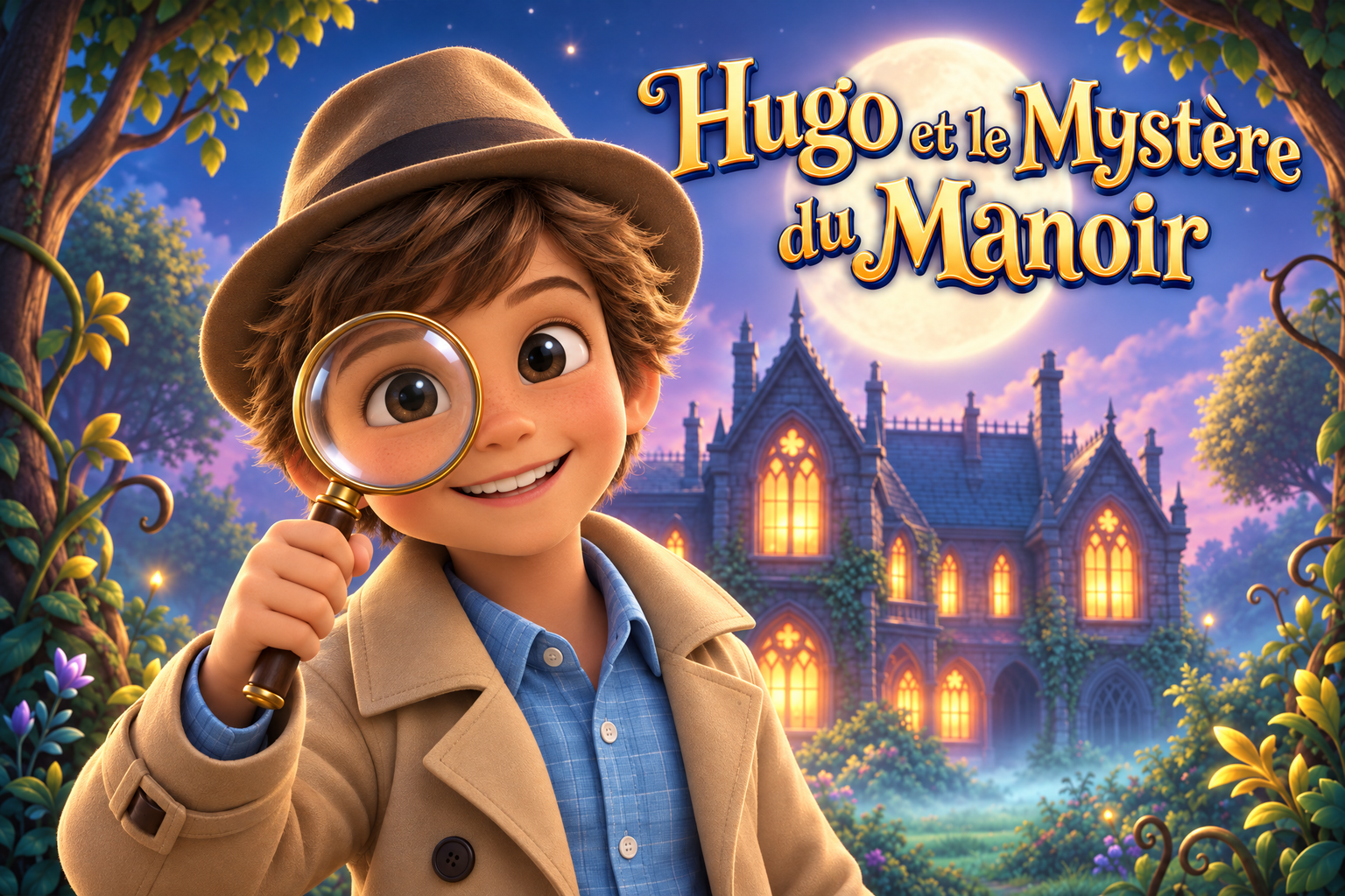 Couverture du livre personnalisé « Le Mystère du Manoir »