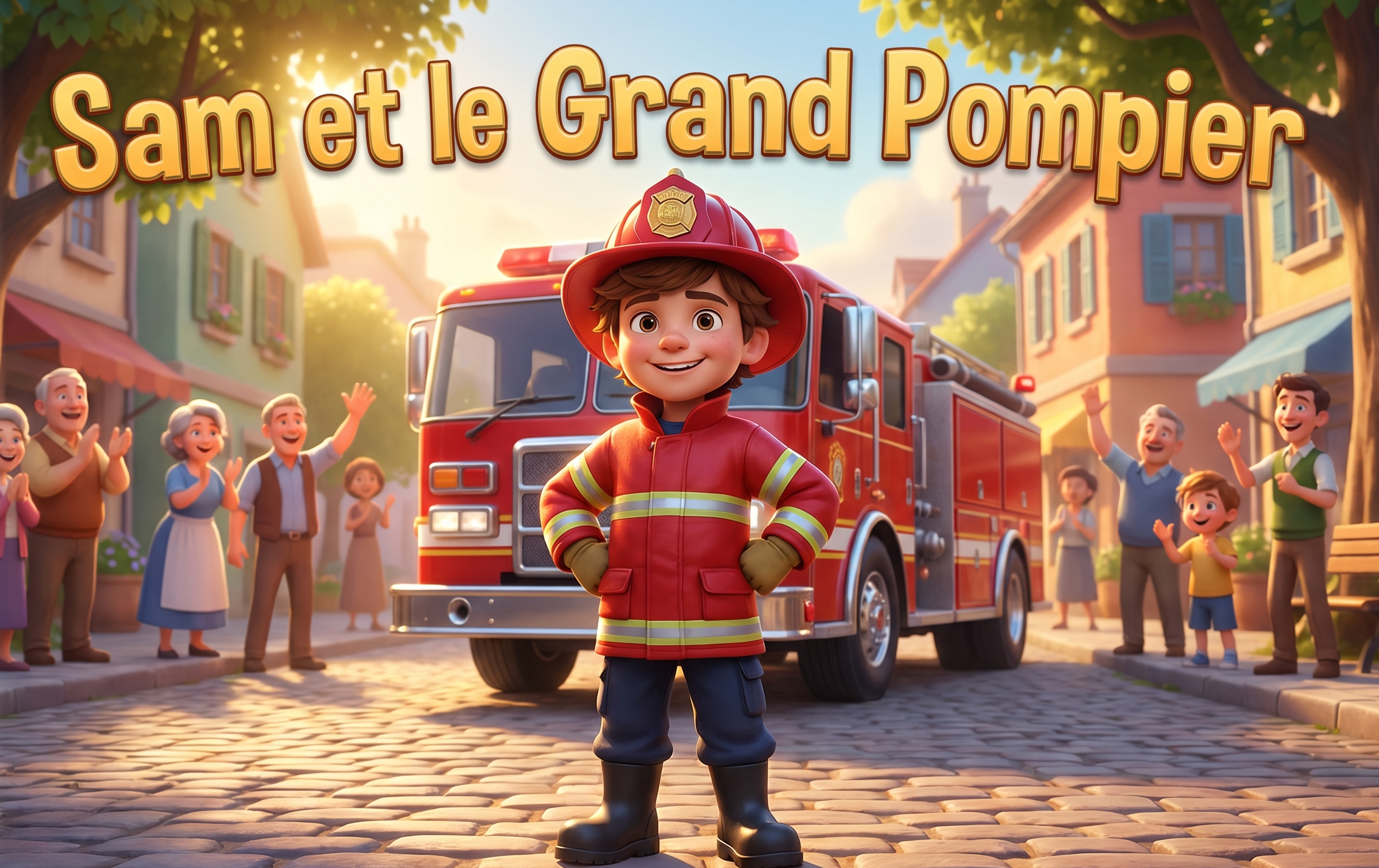 Couverture du livre personnalisé « Le Grand Pompier »
