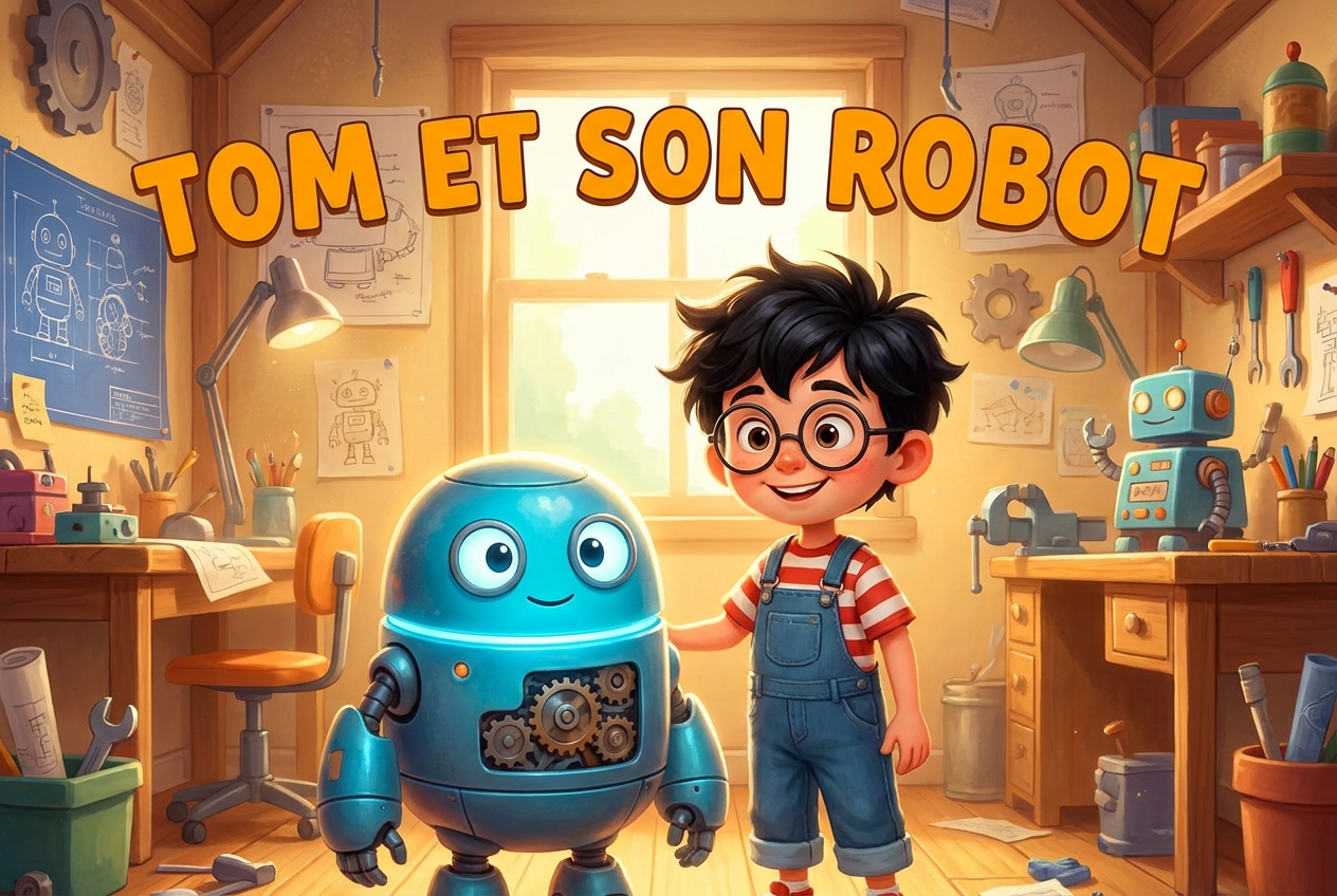 Couverture du livre personnalisé « L'Ami Robot »