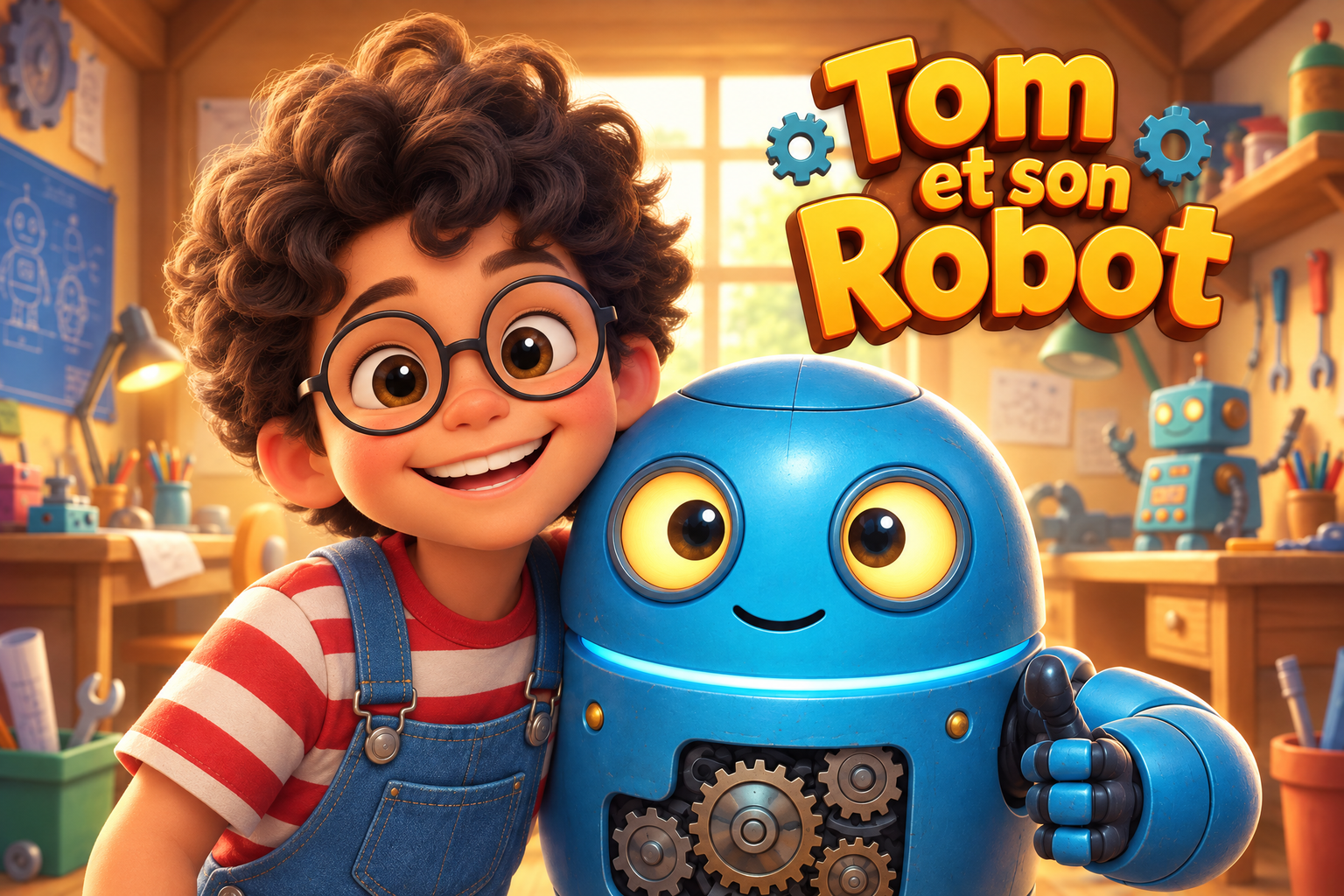 Couverture du livre personnalisé « L'Ami Robot »