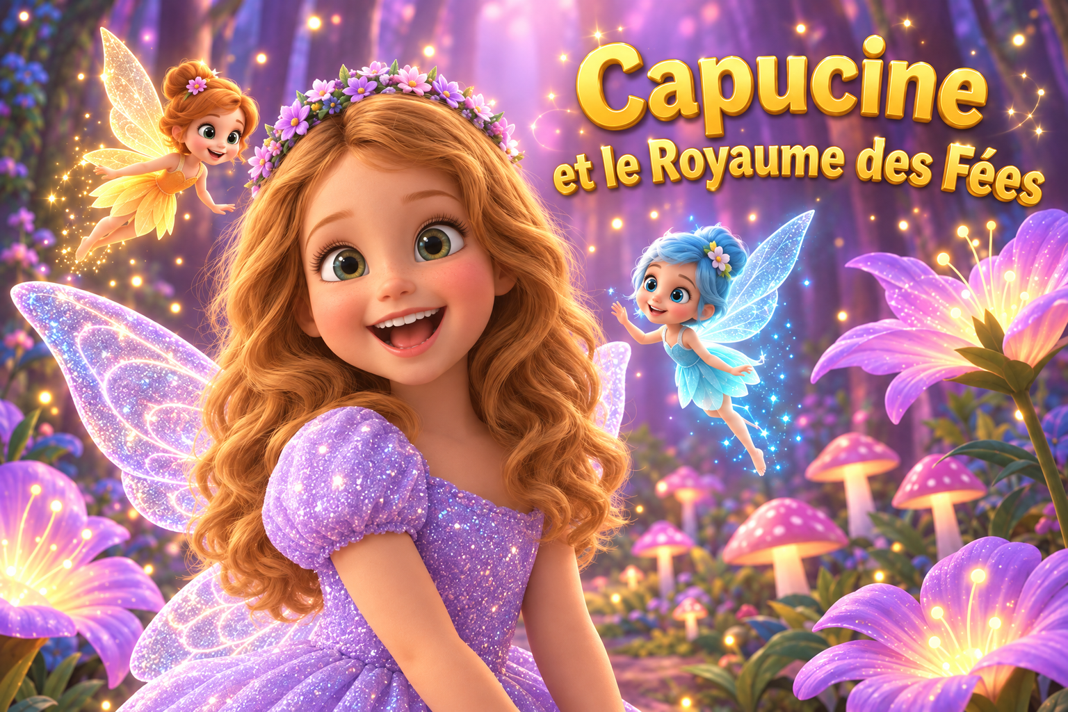 Couverture du livre personnalisé « Le Royaume des Fées »