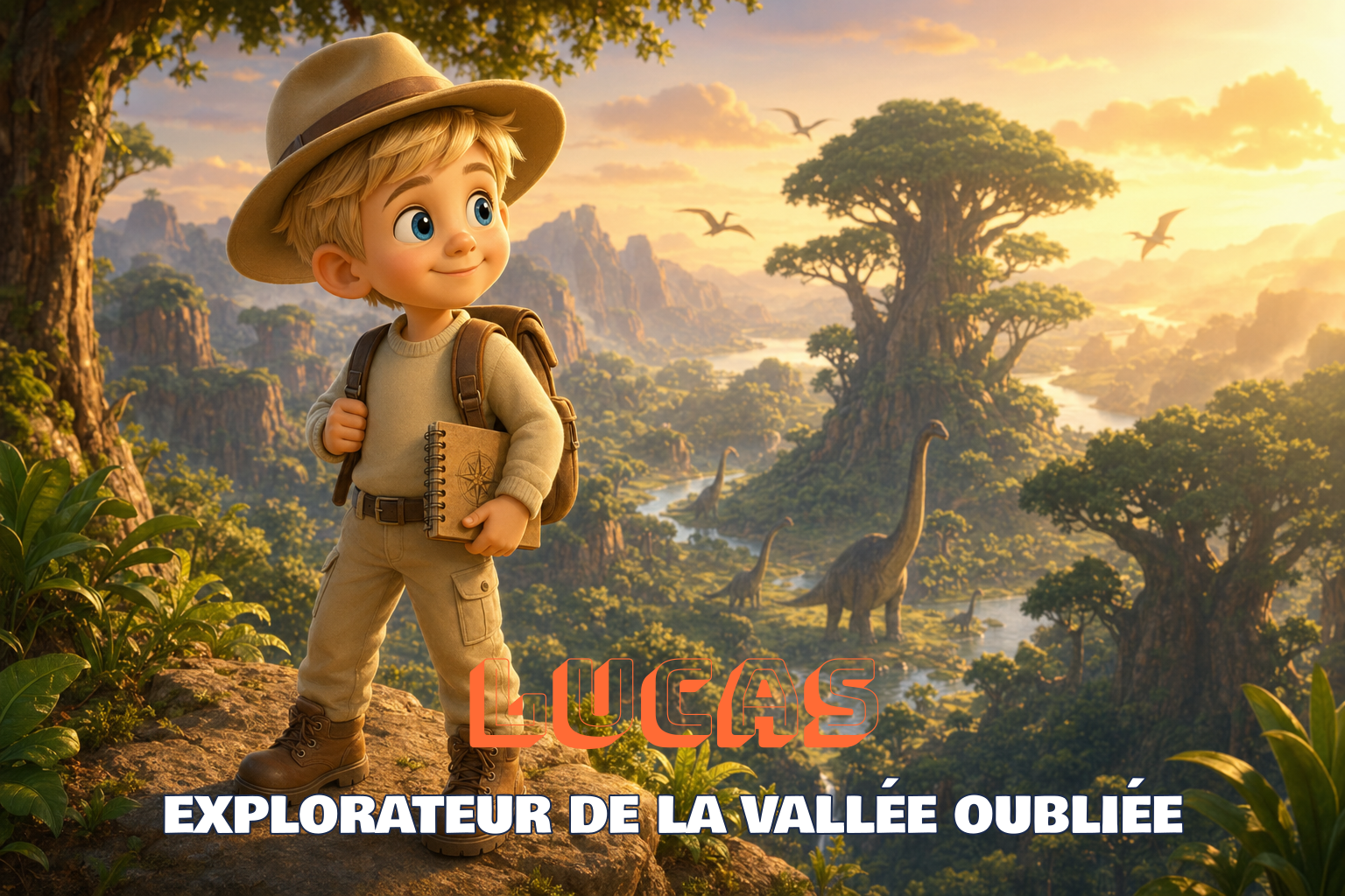 Couverture du livre personnalisé « La Vallée Oubliée »