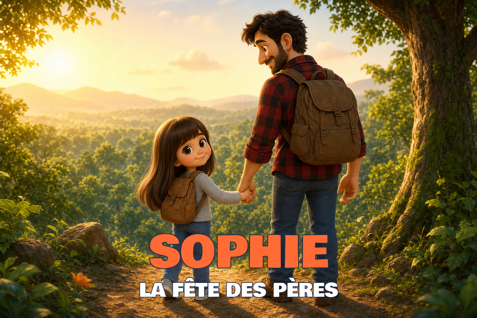 Couverture du livre personnalisé « La Fête des Pères »
